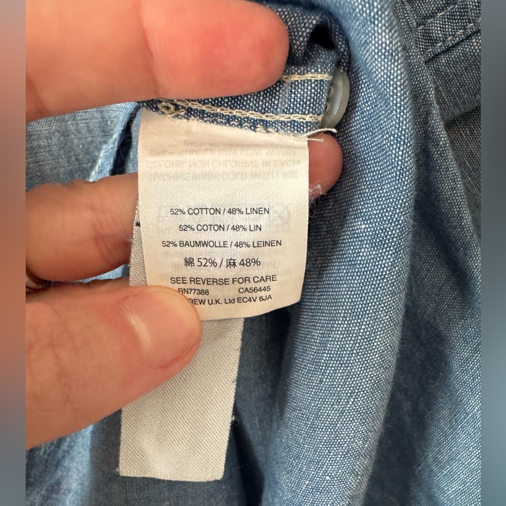 J. Crew Light Blue Casual Button-Down Shirt - Picture 5 of 5
